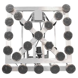 Panou rabatabil semnalizare LED lucrari - 22 lampi de 150 mm diametru